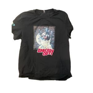 Fifth Loop Spaced Out Graphic Black T-Shirt Mens Large